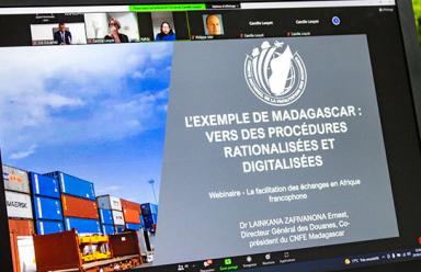 Le cas « Madagascar » partagé au webinaire sur la facilitation des échanges en Afrique