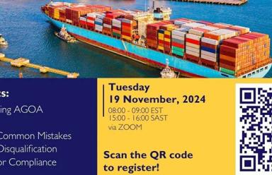Webinar sur l'AGOA - Erreurs courantes et obstacles à l'entrée sur le marché américain
